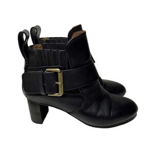 SEE BY CHLOE Cappa Leather Buckle Booties size 35